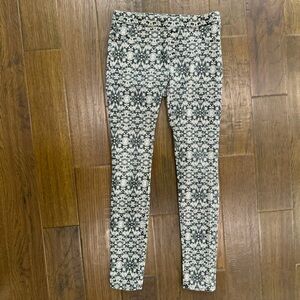 H&M Black and White Design Pants